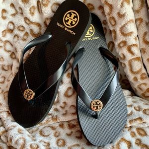 Tory Burch Black Flip Flops